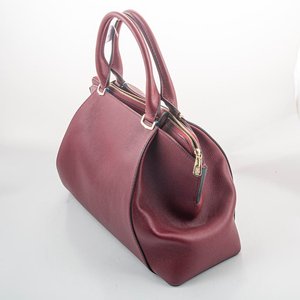 Cartera Cartier Cuero Italiano Borgoña Diseño 2WAY con Documentación - imagen 2