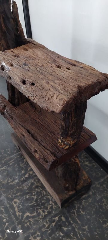 Repisa rustica pesada de madera - imagen 6