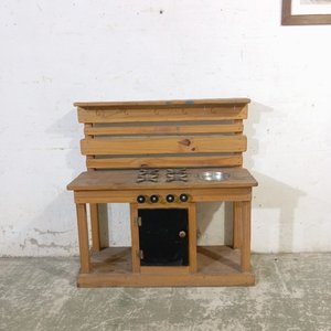 Lote siguiente: Cocina Infantil Rústica de Madera con Horno, Pileta y Accesorios