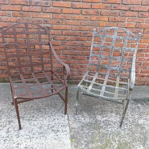 Lote anterior: Par de Sillones de Exterior en Aluminio con Detalles