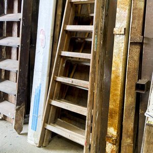 Escalera de Madera Tipo Tijera con Seis Escalones - imagen 1