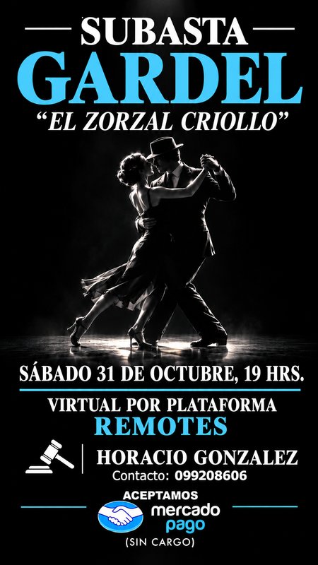Subasta "El Zorzal Criollo" - Carlos Gardel