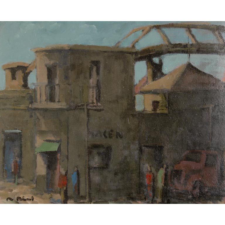 Lote anterior: Raúl Rial. Esquina. Óleo sobre cartón, 40 x 50 cm. Firmado abajo izquierda.