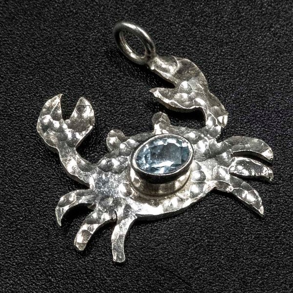 Colgante de Plata 950 con Topacio Celeste - imagen 1