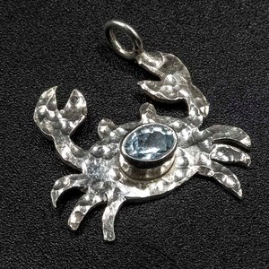 Colgante de Plata 950 con Topacio Celeste - imagen 1