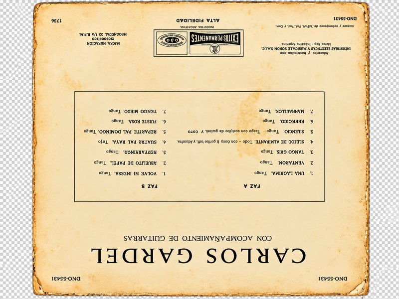 VINILO – GARDEL CON ACOMP.DE GUITARRAS V.Nº40