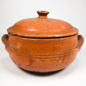 Olla de Barro Artesanal con Tapa - 25 x 18 cm - imagen 3