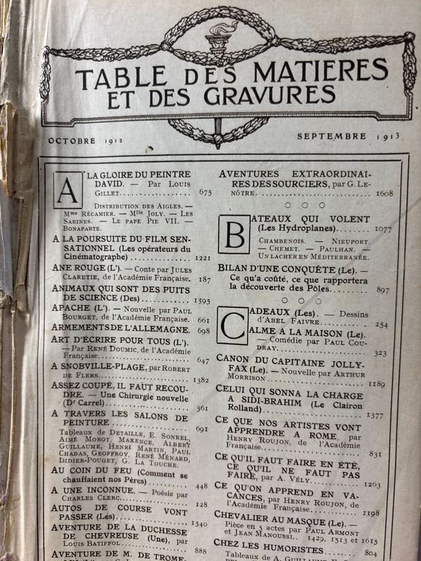 Revista Francesa Lectura Para Todos de 1913 - imagen 2
