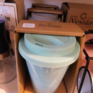 Vaso de plástico celeste de cocina - imagen 2