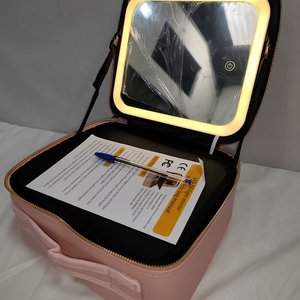 Organizador Necesser de Maquillaje con Espejo LED y USB, Nuevo en Caja - imagen 5