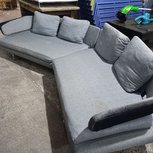 Sofá Modular B&B Italia Arne Estructura Tubular Aluminio Tapizado Tela - imagen 6