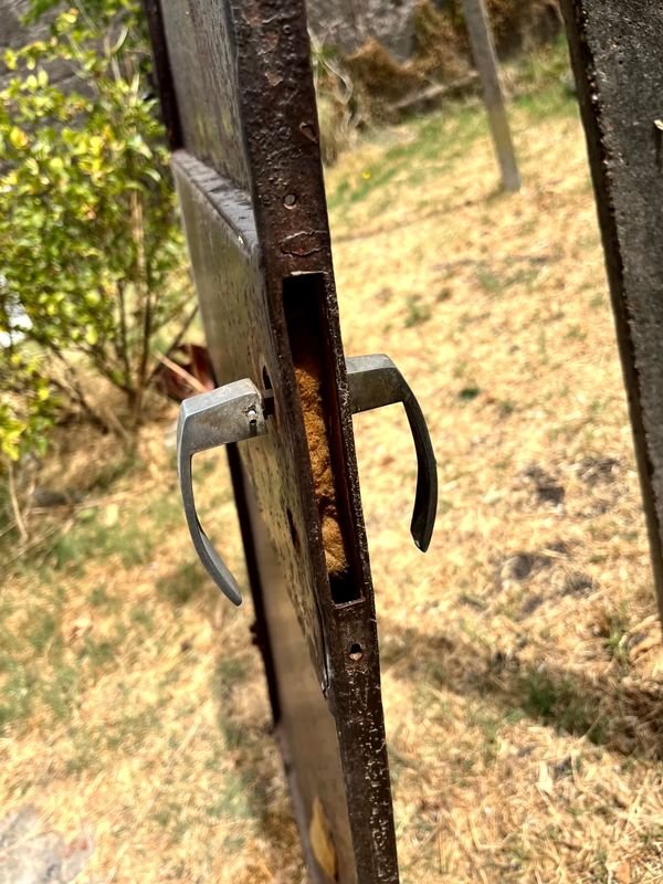 Puerta de Hierro con Marco Fijo y Vidrios - imagen 7