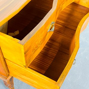 Cómoda Alemana Estilo Barroco en Caoba y Marqueterie con Dos Cajones - imagen 4