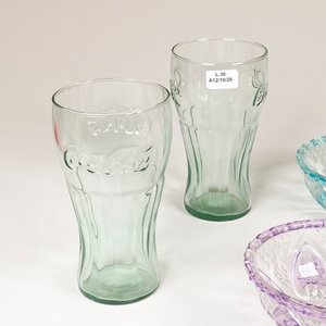 Set de 8 Piezas: Vasos Coca-Cola y Compoteras de Vidrio Multicolor - imagen 5