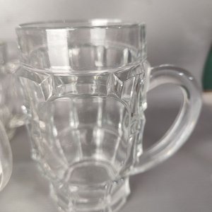 Jarras Cerveceras de Vidrio Prensado (Set de 4) - imagen 2