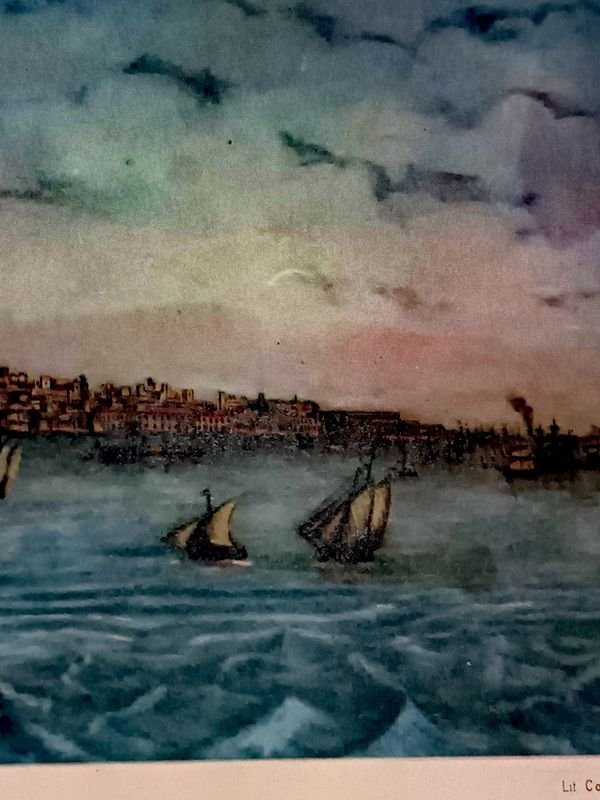 Litografía histórica de Montevideo por L. Wiegeland (1866) - imagen 8