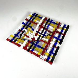Lote anterior: Centro de Mesa Artístico en Vidrio Multicolor Tejido 29x29 cm