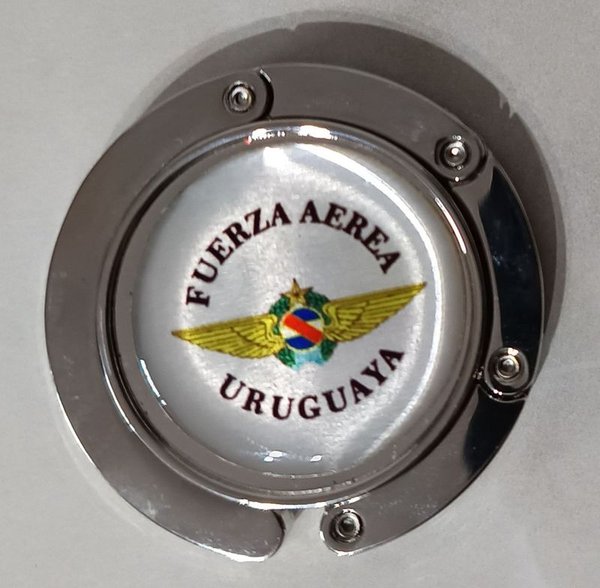 Colgador de Bolso Plegable con Escudo Fuerza Aérea Uruguaya - imagen 1