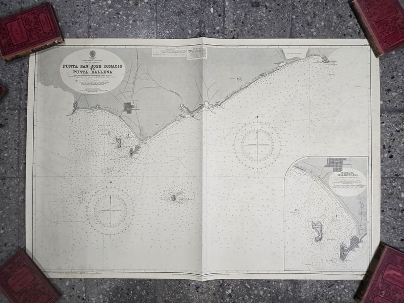 Mapa Náutico Histórico: Punta San José Ignacio a Punta Ballena, Uruguay