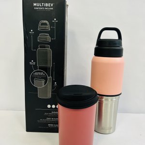 Botella de Agua y Taza de Viaje Multibev 2 en 1 Camelbak Acero Inoxidable Rosa - imagen 3