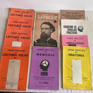 Lote siguiente: Lote de Libros: Lectura Veloz, Trabajos Prácticos y Diario de Latorre