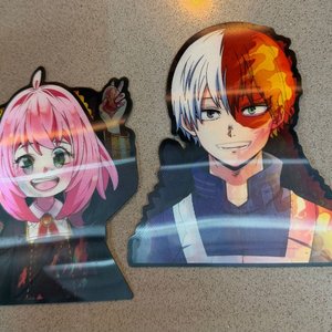 Lote siguiente: Stickers de Personajes Anime: Anya Forger y Shoto Todoroki