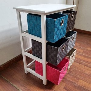 Mueble Organizador Blanco con Cajones de Colores - imagen 4