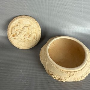 Alhajero de Terracota con Tapa Falconi Ecidio - Decoración Clásica - imagen 4