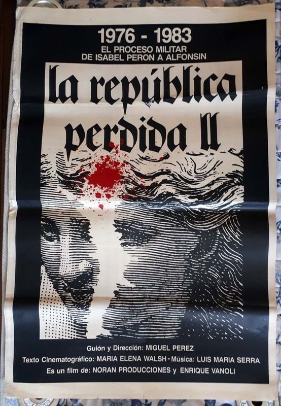 Poster Original "La República Perdida II" - María Elena Walsh (1986)