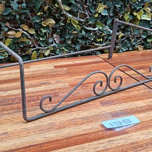 Par de Soportes Decorativos Antiguos de Hierro Forjado para Pared - imagen 2