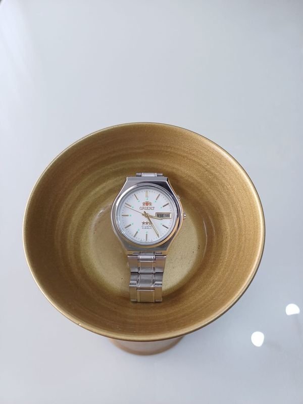 Reloj Orient Automático Acero Inoxidable 3 Estrellas Día y Fecha - imagen 1