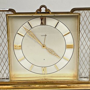 Reloj de Sobremesa Luxor Suizo Bronce Art Decó 8 Días - imagen 2