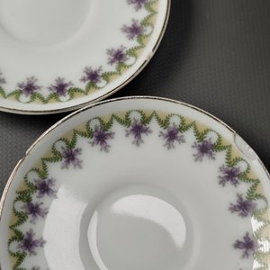 Conjunto de 42 piezas de porcelana Limoges: platos hondos, llanos, medianos y chicos - imagen 8