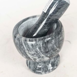 Mortero de Granito Gris con Mazo - imagen 2