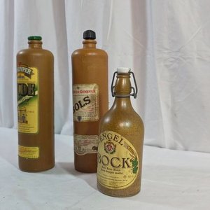 Juego de 3 Porrones de Gres: Ginebra Bols, Cerveza Bock y Oude - imagen 4