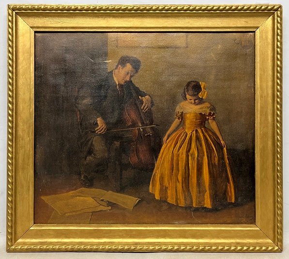 Lote siguiente: Pintura de John Adams: Primer recital
