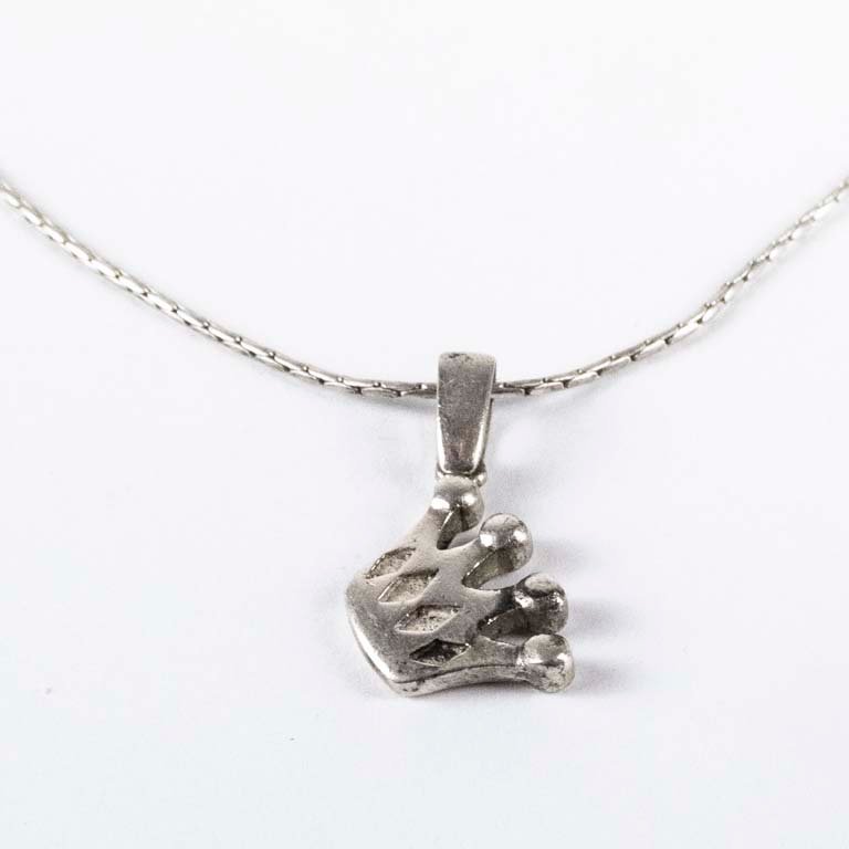 Cadena de plata con dije - Peso: 5,5gr - imagen 2