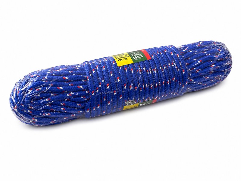 Cuerda Trenzada Azul y Blanca 8 mm x 30.5 Metros