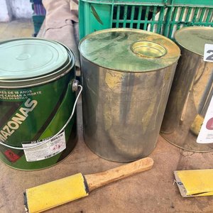 Lote de 4 Latas de Cemento Vacías (Prenex, Amazonas) y 2 Lijas - imagen 2