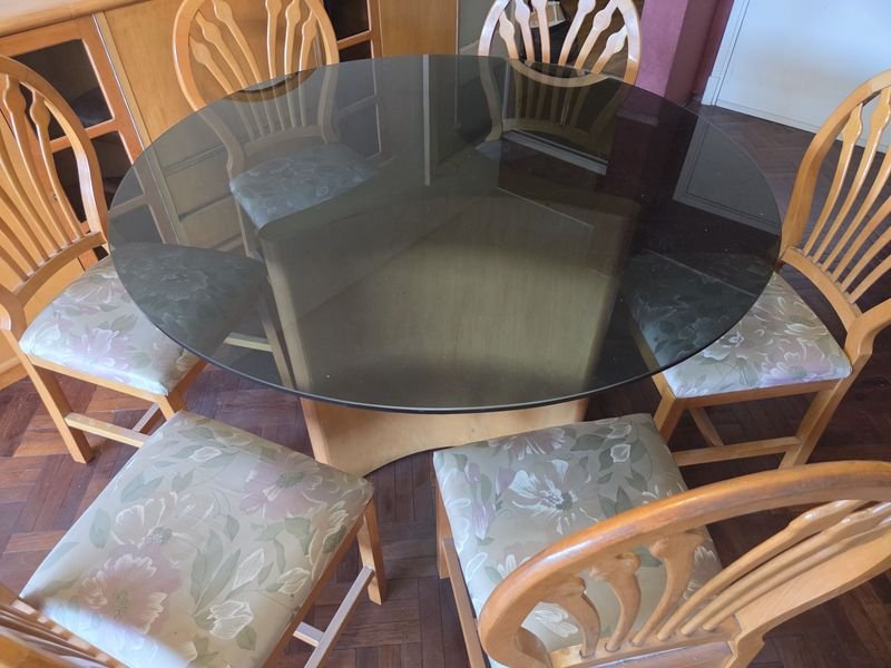 Gran juego de comedor en guatambú macizo - imagen 3