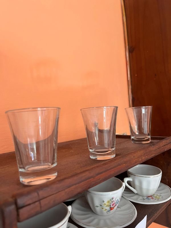 LOTE REPISA MADERA + JUEGO CAFÉ 8 PCS+3 MEDIDAS - imagen 3