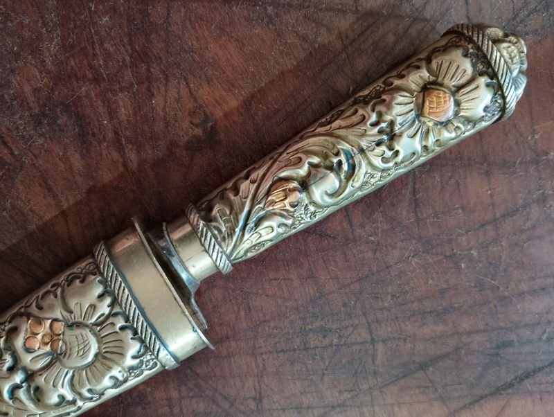 Cuchillo ALIMAR Tandil Alpaca y Oro - imagen 4