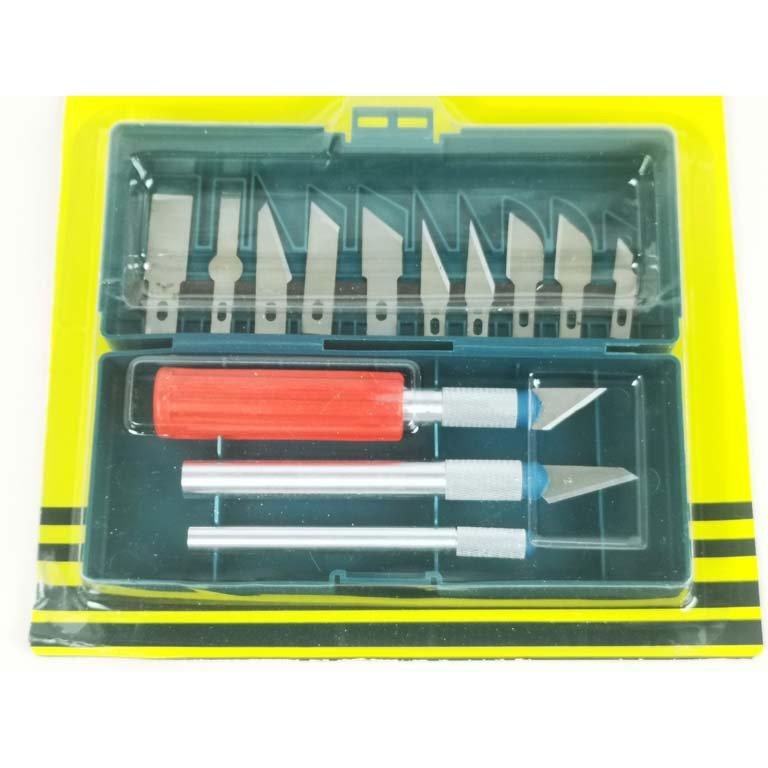 Set de Bisturí y Trinchetas con 13 Cuchillas Intercambiables