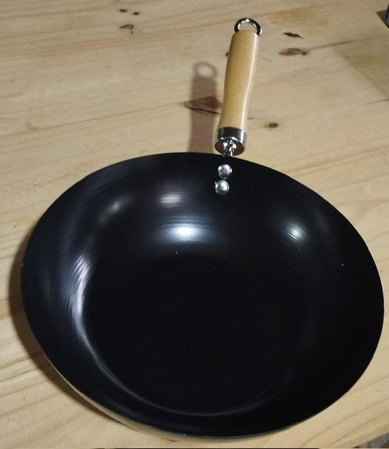 Wok Antiadherente 30 cm con Mango de Madera