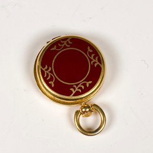 Reloj de Bolsillo Seiko Dorado y Moneda Conmemorativa Peruana - imagen 6