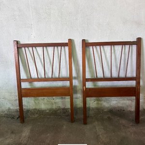 Dos Respaldos de Cama de Una Plaza Estilo Rústico Madera - imagen 2