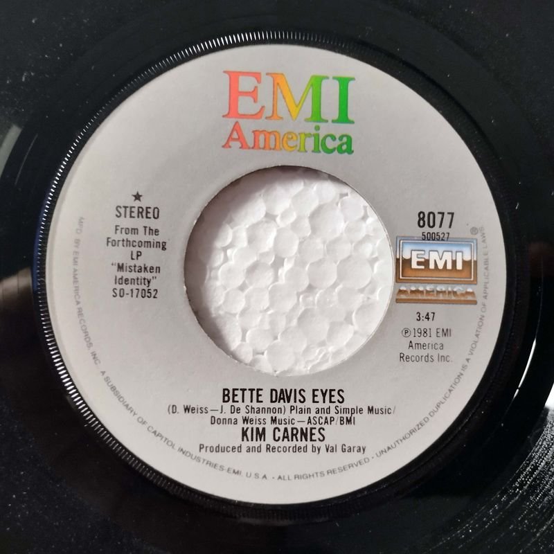 Vinilo de Kim Carnes - Bette Davis Eyes (1981) - imagen 3