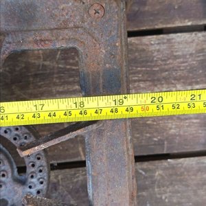 Anafe a gas de dos quemadores, estructura de Metal Con Detalles de Oxidación. - imagen 8