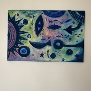 Lote siguiente: Pintura "Mar Vivo" Técnica Mixta sobre Tela 80x120 cm