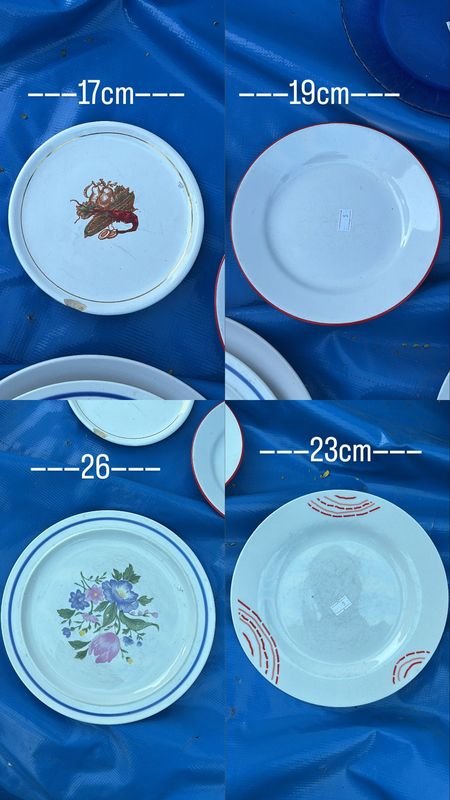Platos y tazas de cerámica y vidrio - imagen 3